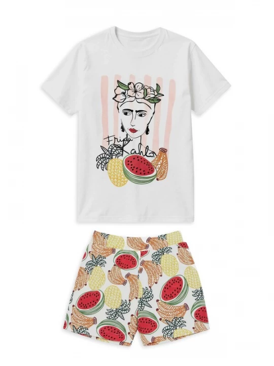 Obrázek produktu Gisela Pyžamo žlutá / zelená / červená / offwhite