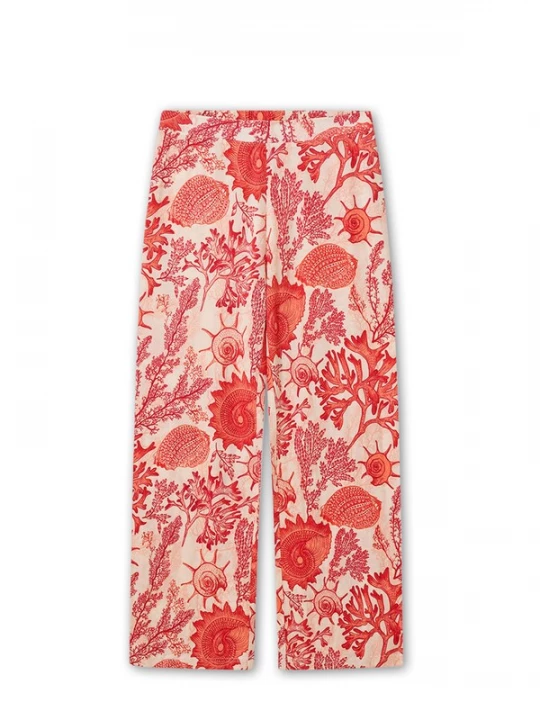 Obrázek produktu Gisela Pyžamové kalhoty  korálová / offwhite