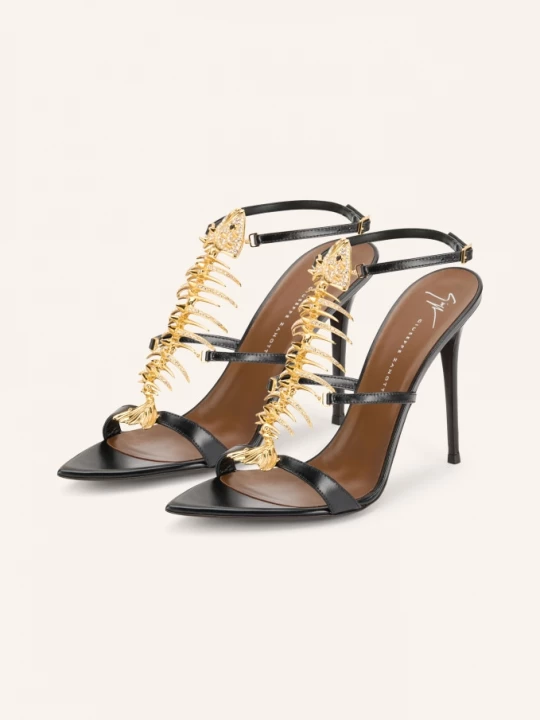 Obrázek produktu Giuseppe Zanotti Design Lodičky The Slim 2.0 S Ozdobnými Kameny černá / zlatá