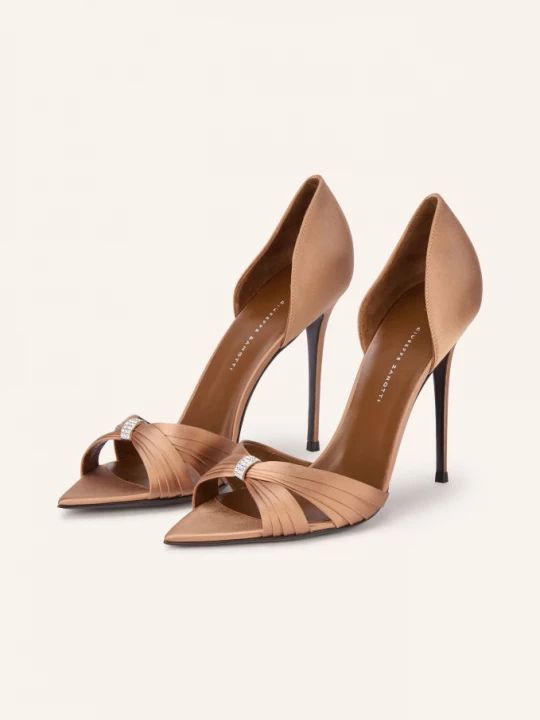 Obrázek produktu Giuseppe Zanotti Design Sandály Lumière S Ozdobnými Kamínky koňaková