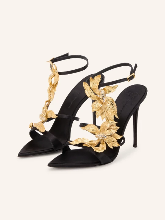 Obrázek produktu Giuseppe Zanotti Design Slingpumps Incanto S Ozdobnými Kamínky černá / zlatá