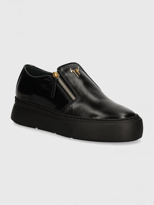 Obrázek produktu Giuseppe Zanotti Kožené polobotky Giuseppe Zanotti Alec černá