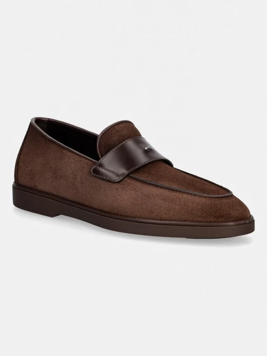 Obrázek produktu Giuseppe Zanotti mokasíny pánské semišové Berth hnědá
