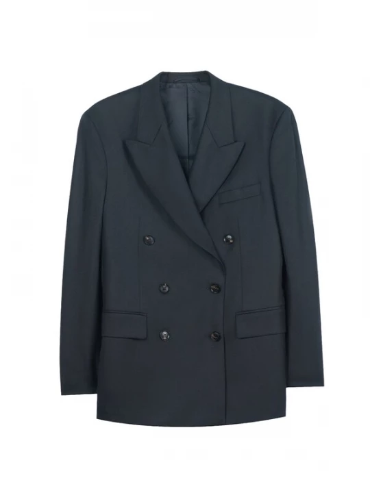 Obrázek produktu GOBI Cashmere Blejzr 'Double-Breasted Cashmere Suit Blazer' černá