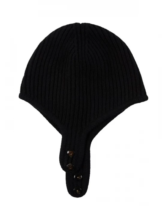 Obrázek produktu GOBI Cashmere Čepice 'Knitted Aviator Cap' černá