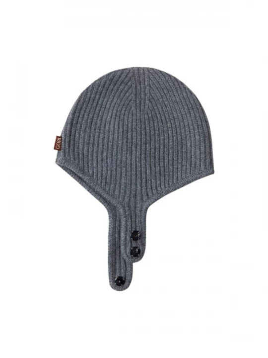 Obrázek produktu GOBI Cashmere Čepice 'Knitted Aviator Cap' šedá