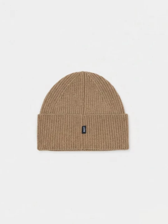 Obrázek produktu GOBI Cashmere Čepice 'Ribbed Chunky Beanie' šedobéžová