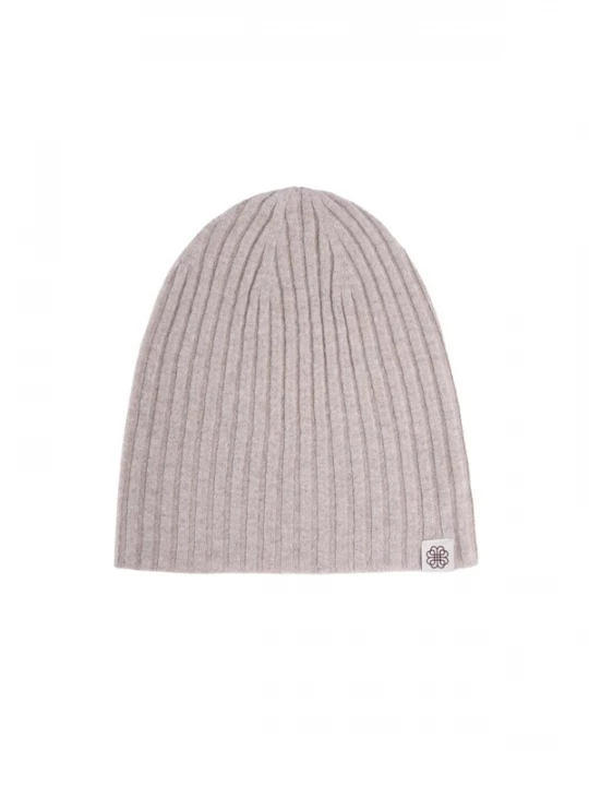 Obrázek produktu GOBI Cashmere Čepice 'Unisex Cashmere Rib Knit Hat' bílý melír