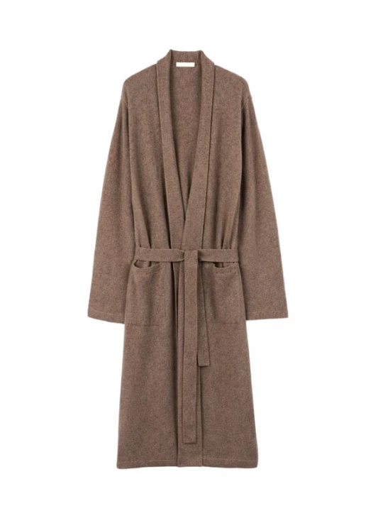 Obrázek produktu GOBI Cashmere Dlouhý župan 'Men's Cashmere Robe' šedobéžová