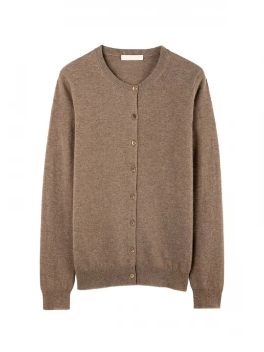 Obrázek produktu GOBI Cashmere Kardigan 'Essential' tmavě béžová