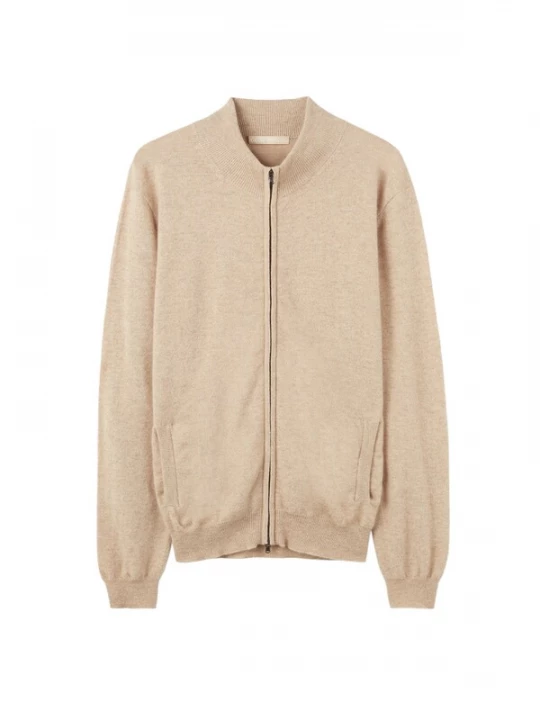 Obrázek produktu GOBI Cashmere Kardigan 'Men's Essential Full-Zip Cashmere Cardigan' champagne