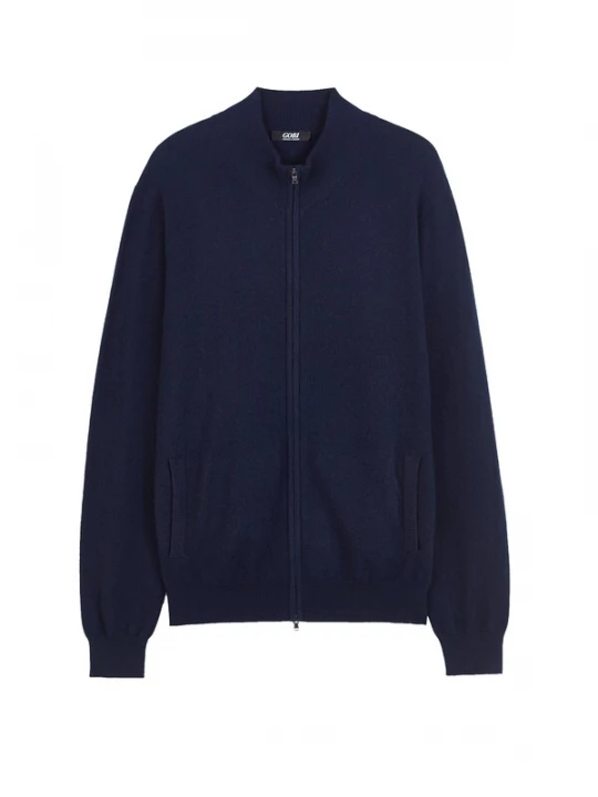 Obrázek produktu GOBI Cashmere Kardigan 'Men's Essential Full-Zip Cashmere Cardigan' námořnická modř