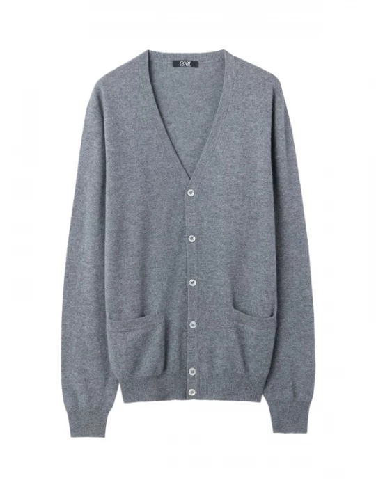 Obrázek produktu GOBI Cashmere Kardigan šedá džínová