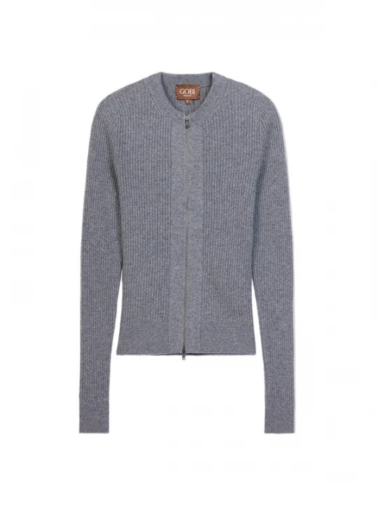 Obrázek produktu GOBI Cashmere Kardigan šedý melír