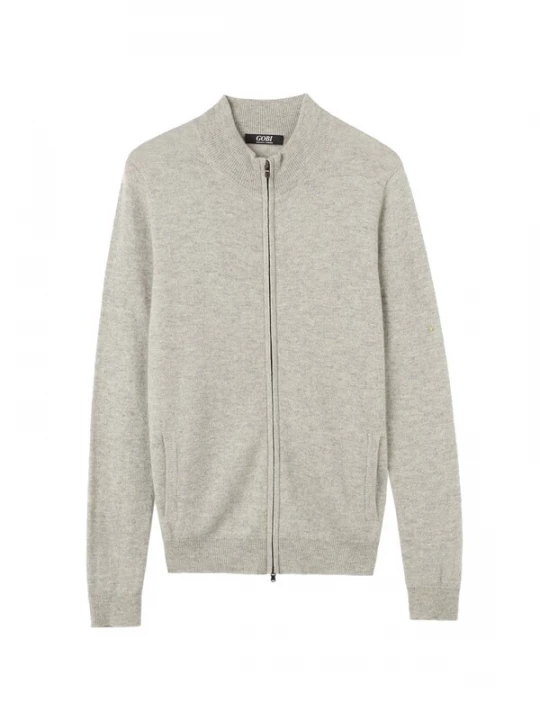 Obrázek produktu GOBI Cashmere Kardigan 'Women's Essential Cashmere Full-Zip Cardigan' světle šedá
