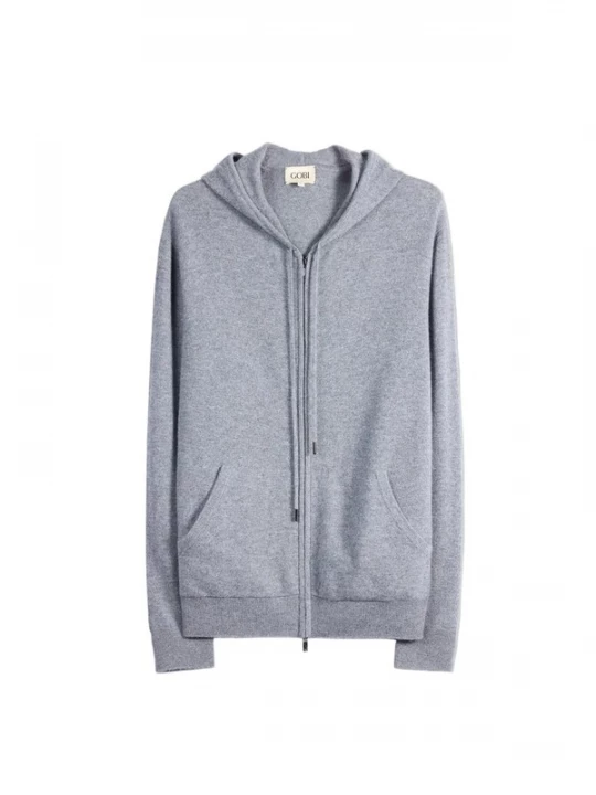 Obrázek produktu GOBI Cashmere Mikina 'Men's Zip-Up Cashmere Hoodie' šedá