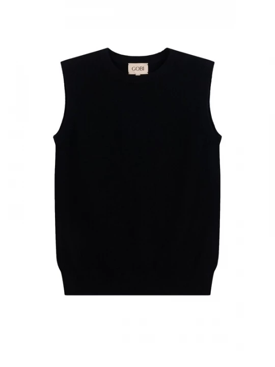 Obrázek produktu GOBI Cashmere Pletená vesta 'Women's Timeless Cashmere Crewneck Vest' černá