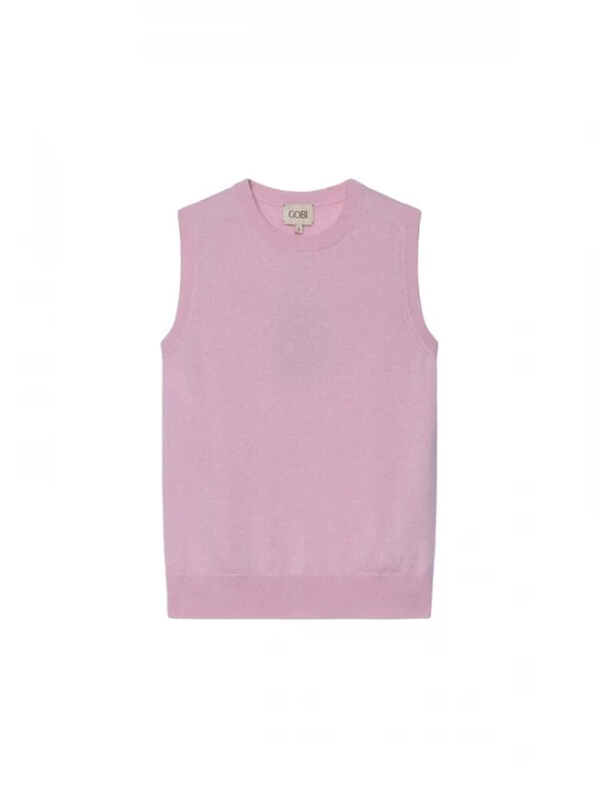 Obrázek produktu GOBI Cashmere Pletená vesta 'Women's Timeless Cashmere Crewneck Vest' pink
