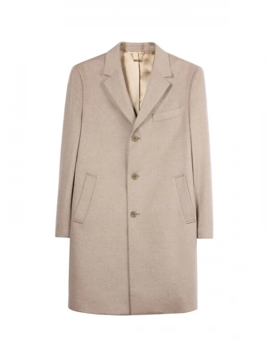 Obrázek produktu GOBI Cashmere Přechodný kabát 'Men’s Cashmere Coat with Notched Lapels' šedobéžová