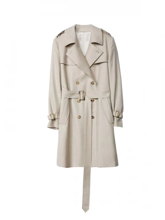 Obrázek produktu GOBI Cashmere Přechodný kabát 'Women' Double Breasted Cashmere Trench Coat' champagne