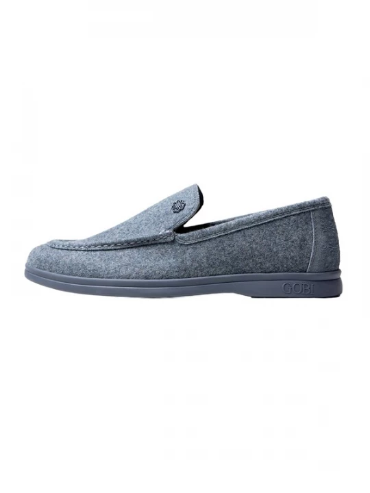 Obrázek produktu GOBI Cashmere Slipper 'Men's Cashmere Loafers' šedý melír
