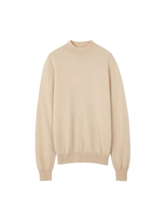 Obrázek produktu GOBI Cashmere Svetr 'Men's Essential Mock Neck Cashmere Sweater' béžová