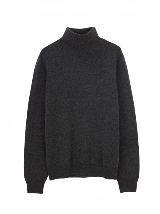 Obrázek produktu GOBI Cashmere Svetr 'Men's Essential Turtleneck Cashmere Sweater' antracitová