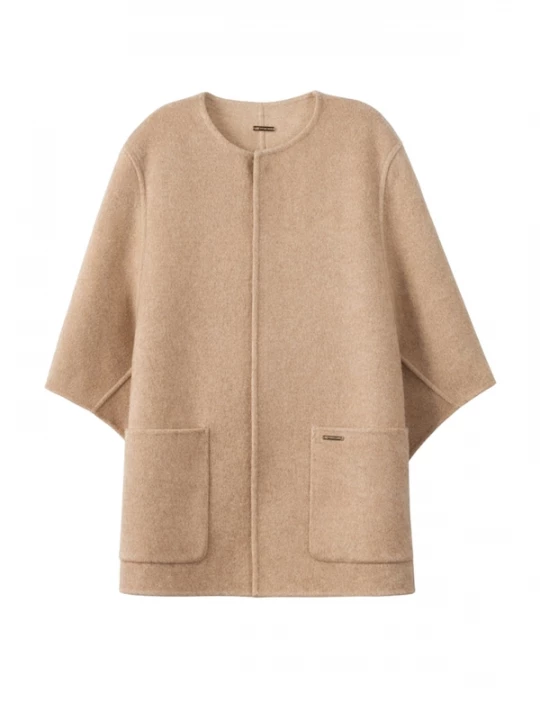 Obrázek produktu GOBI Cashmere Svetr 'Patch Pocket Cashmere Poncho Jacket' béžová