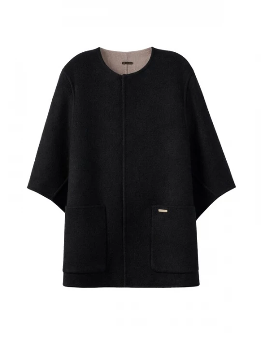 Obrázek produktu GOBI Cashmere Svetr 'Patch Pocket Cashmere Poncho Jacket' námořnická modř
