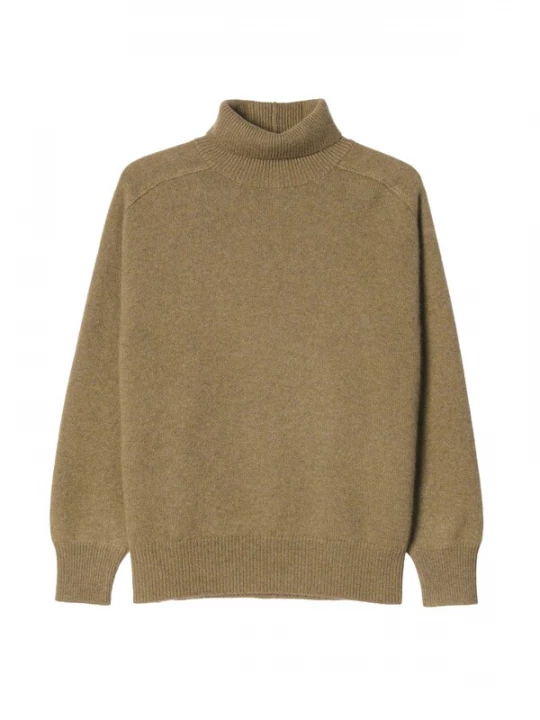 Obrázek produktu GOBI Cashmere Svetr 'Unisex High-Neck Cashmere Sweater' olivová