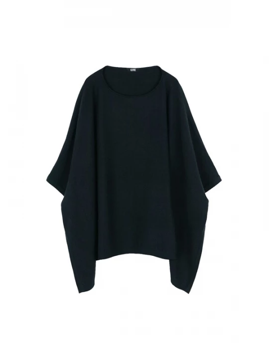 Obrázek produktu GOBI Cashmere Svetr 'Women's Boat-Neck Cashmere Poncho' černá