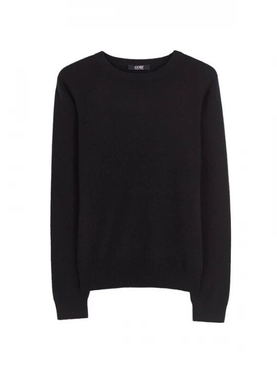 Obrázek produktu GOBI Cashmere Svetr 'Women's Essential Cashmere Crewneck Sweater' černá