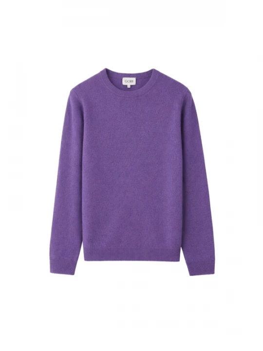 Obrázek produktu GOBI Cashmere Svetr 'Women's Essential Cashmere Crewneck Sweater' tmavě fialová
