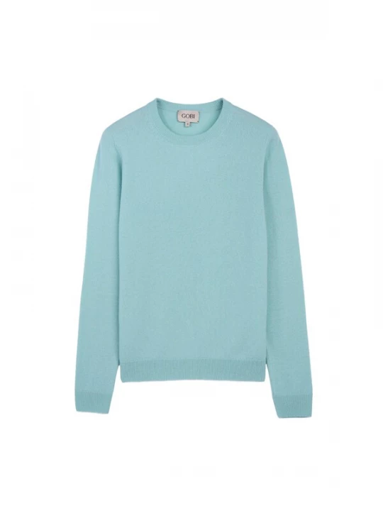 Obrázek produktu GOBI Cashmere Svetr 'Women's Essential Cashmere Crewneck Sweater' tyrkysová