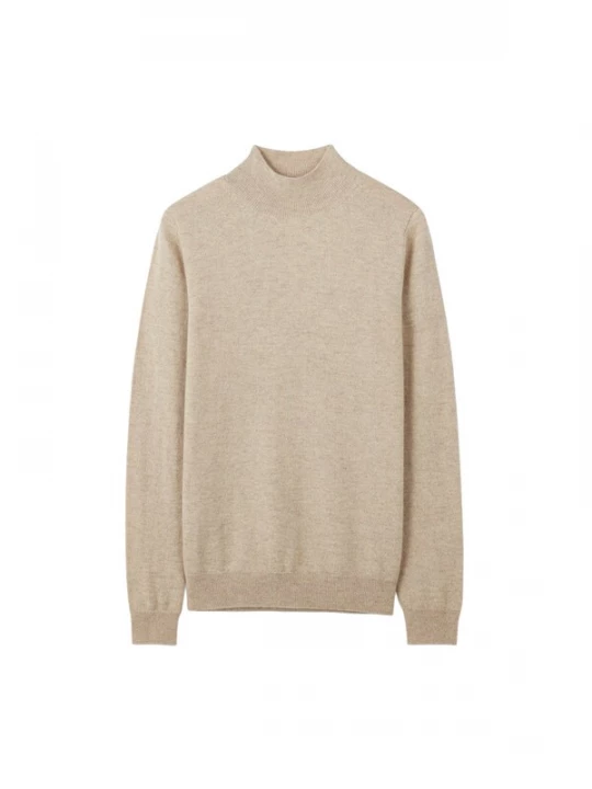 Obrázek produktu GOBI Cashmere Svetr 'Women's Essential Cashmere Mock Neck Sweater' champagne