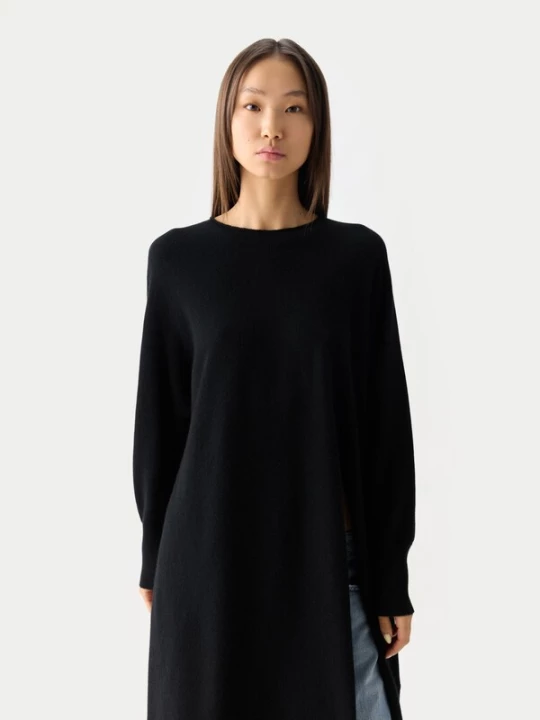 Obrázek produktu GOBI Cashmere Úpletové šaty 'Gobi Cashmere Side-Slit Maxi Dress' černá