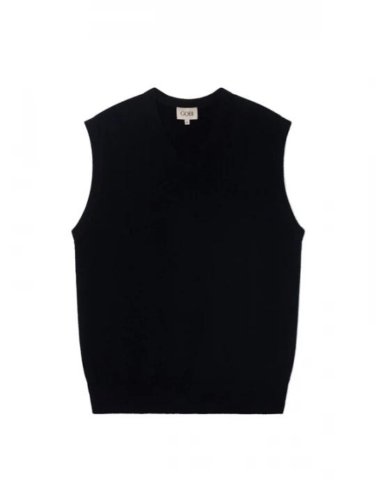 Obrázek produktu GOBI Cashmere Vesta 'Men's Essential V-Neck Cashmere Vest' černá