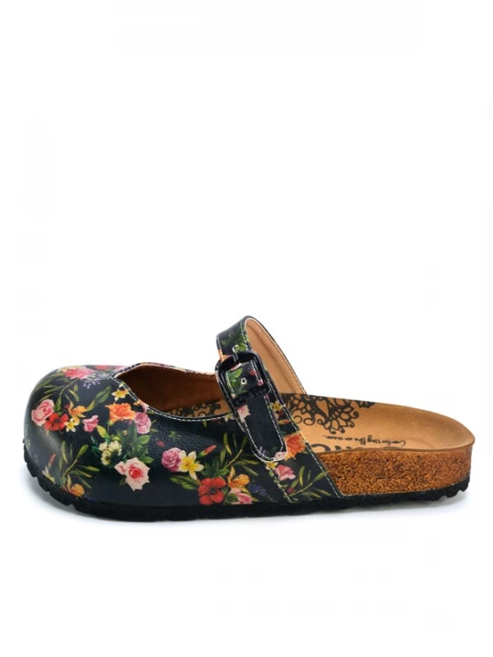 Obrázek produktu Goby Pantofle 'Women shoes Goby-Calceo mules with flowers CAL2201' černá