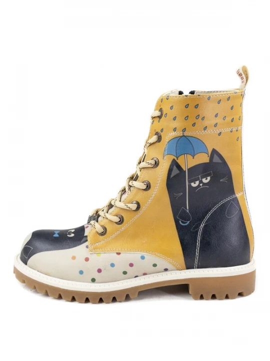 Obrázek produktu Goby Šněrovací boty 'Women's shoes Goby Ankle boots TFB1006 with cats' mix barev