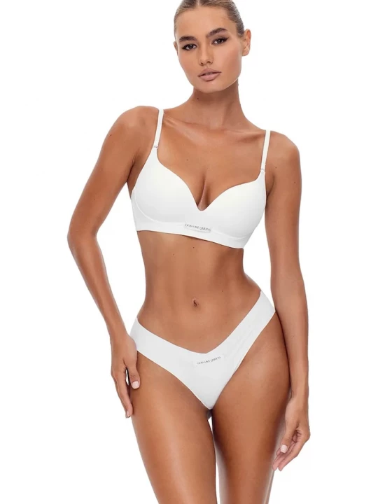 Obrázek produktu GOD SAVE QUEENS brazilky dámské SECOND SKIN PANTY CHEEKY bílá