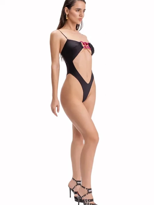 Obrázek produktu GOD SAVE QUEENS Plavky GOD SAVE QUEENS KISS & RIDE ONEPIECE černá