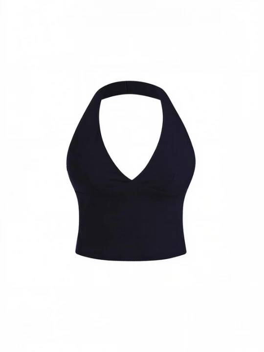 Obrázek produktu GOD SAVE QUEENS Sportovní top 'Second Skin Studio Halter Top' grafitová