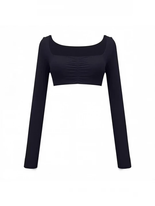 Obrázek produktu GOD SAVE QUEENS Sportovní top 'Second Skin Studio Long Sleeve Top' grafitová