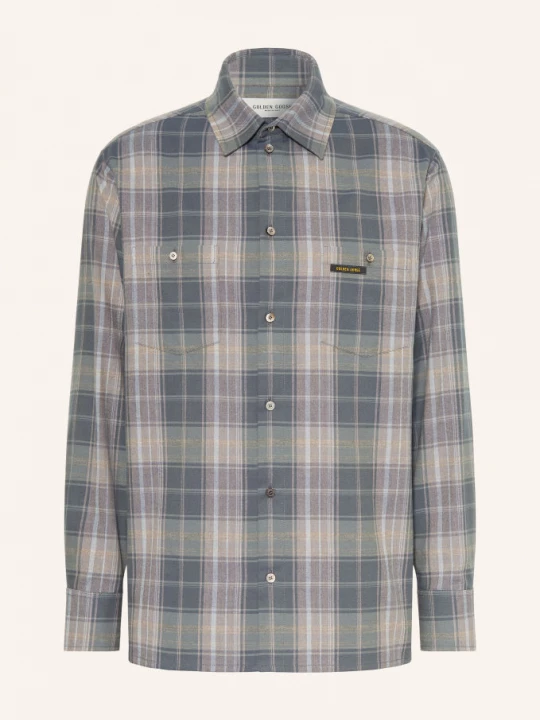 Obrázek produktu Golden Goose Košile Journey Comfort Fit šedá / béžová / světle šedá