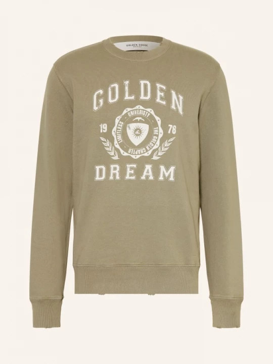 Obrázek produktu Golden Goose Mikiny Archibald khaki / krémová