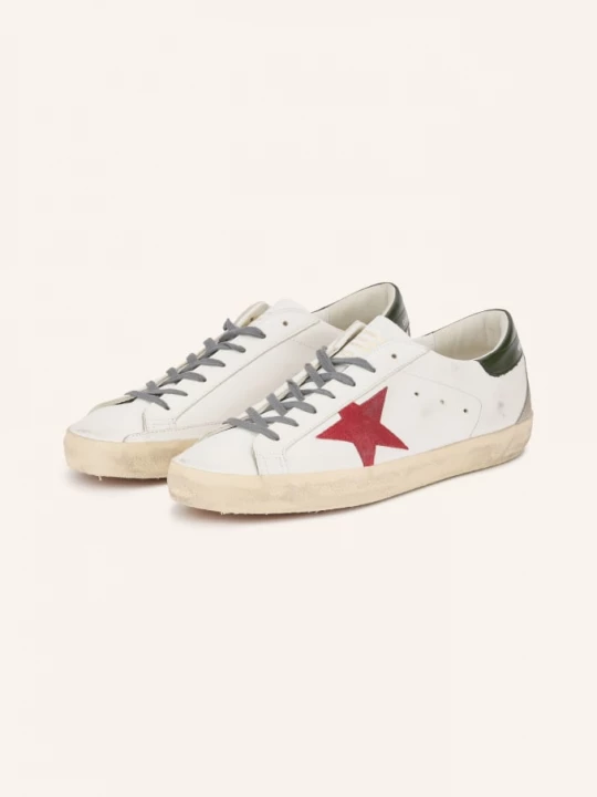 Obrázek produktu Golden Goose Sneakersy Super-Star bílá / tmavě červená / tmavě zelená