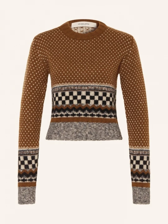 Obrázek produktu Golden Goose Svetry Journey hnědá / krémová / černá