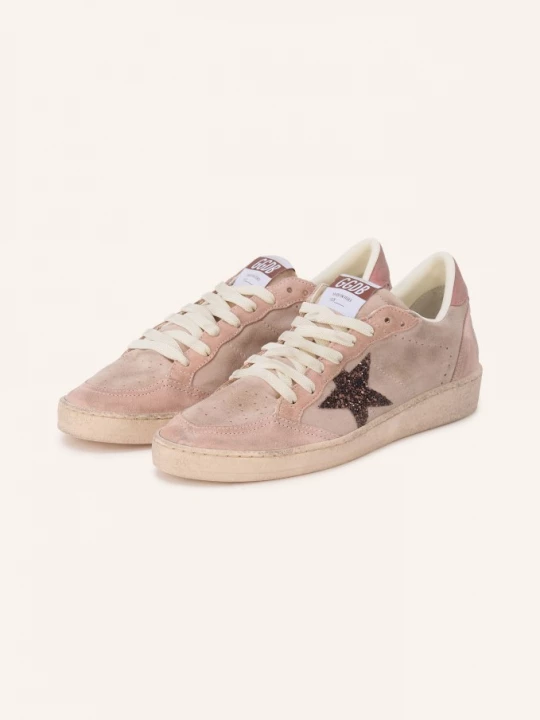 Obrázek produktu Golden Goose Sneakersy Ball Star S Ozdobnými Kamínky růžová / světle šedá