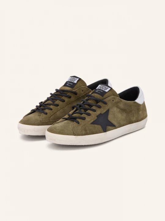 Obrázek produktu Golden Goose Tenisky Super Star tmavě zelená / stříbrná / černá