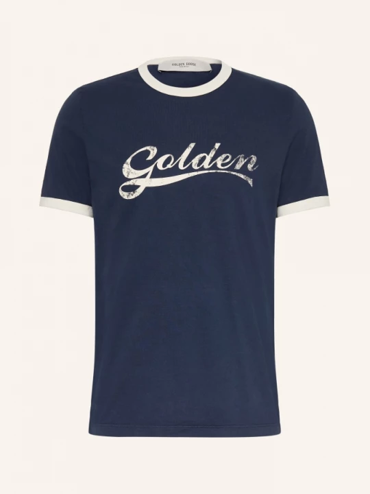 Obrázek produktu Golden Goose Tričko tmavě modrá / krémová